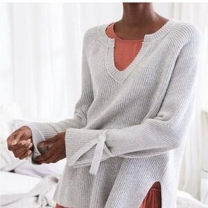 Aerie Gray Chunky Tunic Sweater